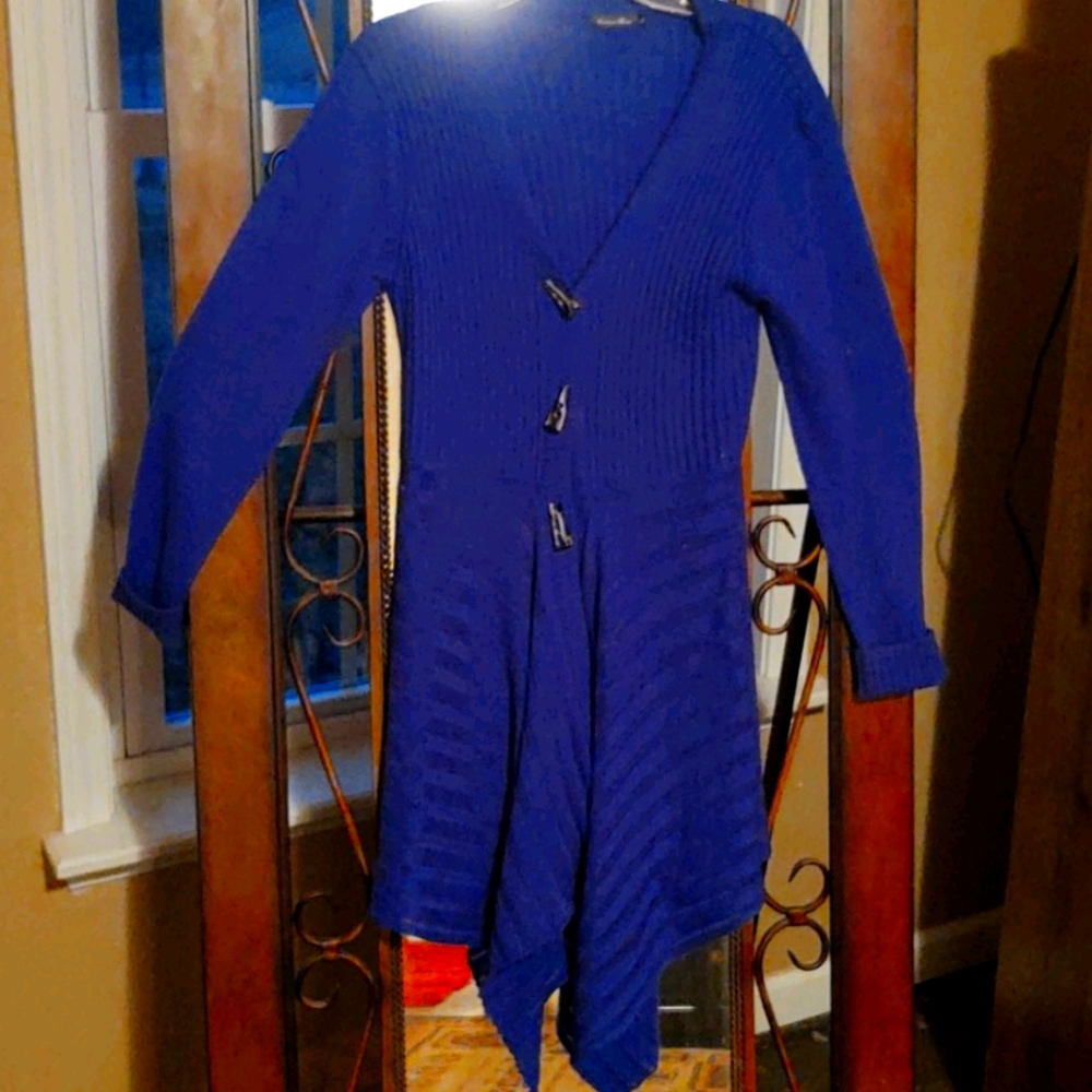 EUC light weight royal blue cardigan